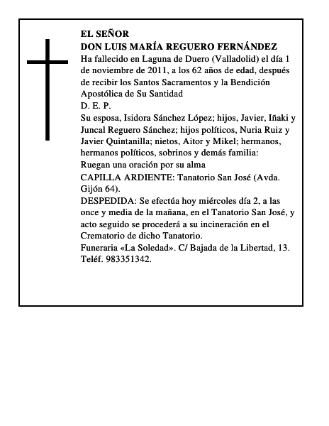 Don Luis María Reguero Fernández