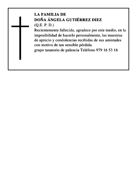Doña Ángela Gutiérrez Diez