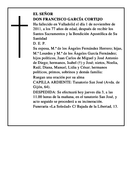 Don Francisco García Cortijo