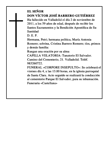 Don Víctor José Barrero Gutiérrez