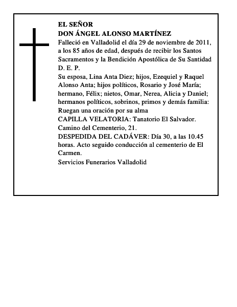 Don Ángel Alonso Martínez