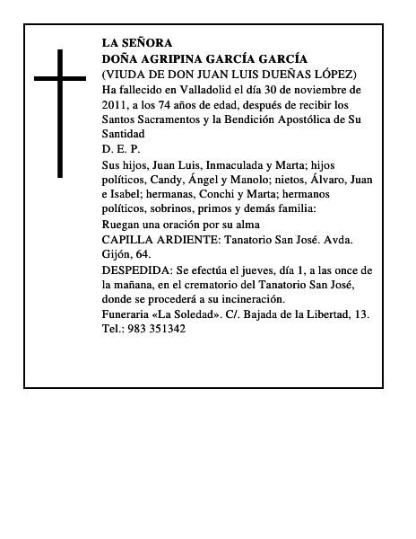 Doña Agripina García García