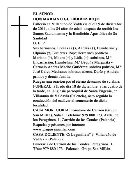 Don Mariano Gutiérrez Rojo