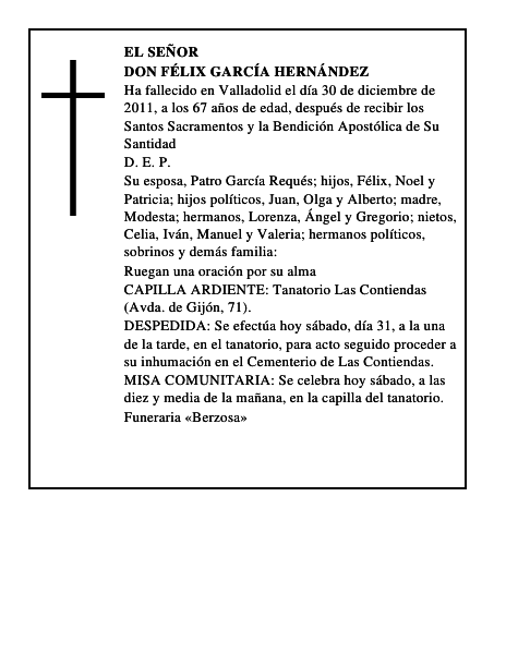 Don Félix García Hernández
