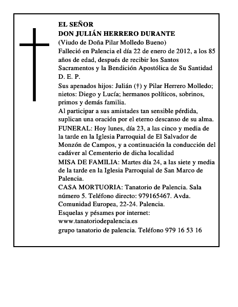 Don Julián Herrero Durante
