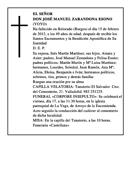 Don José Manuel Zarandona Esono