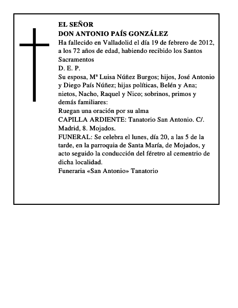 Don Antonio País González