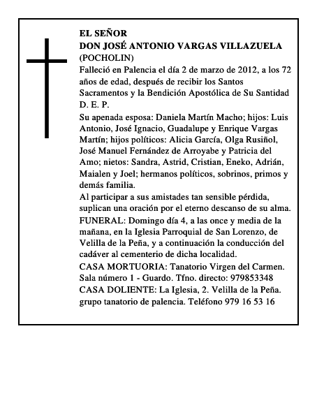 Don José Antonio Vargas Villazuela