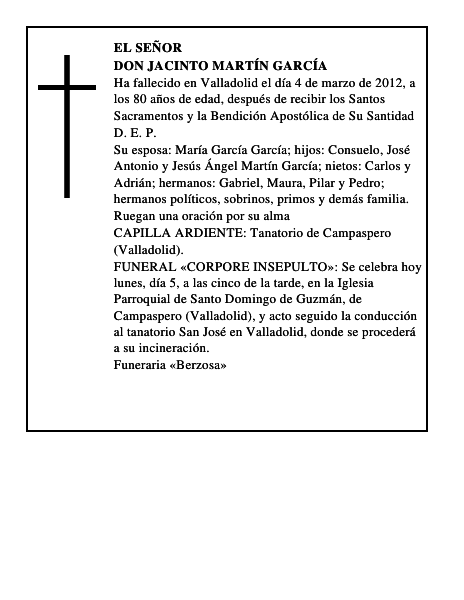 Don Jacinto Martín García
