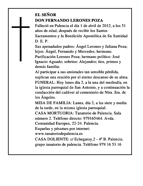 Don Fernando Lerones Poza