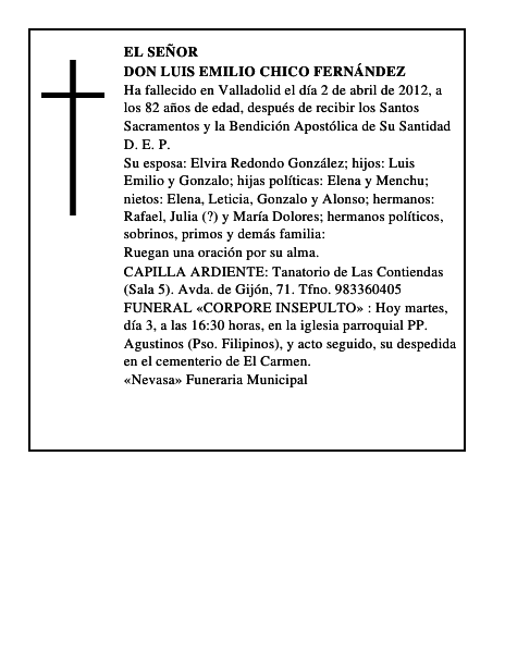 Don Luis Emilio Chico Fernández
