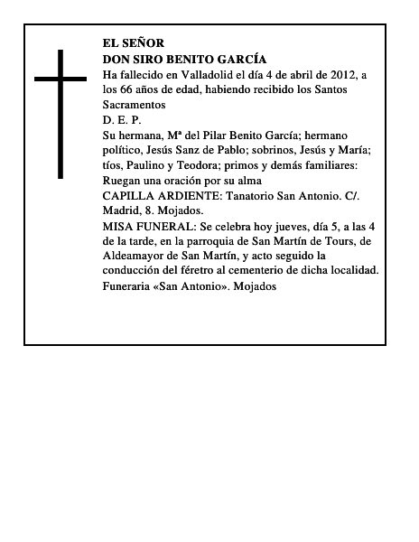 Don Siro Benito García