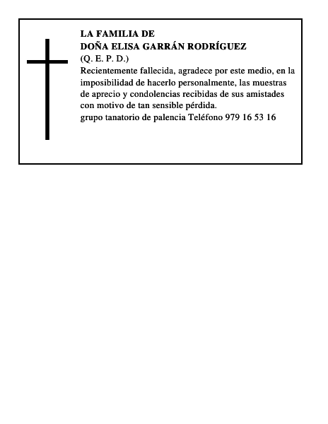 Doña Elisa Garrán Rodríguez