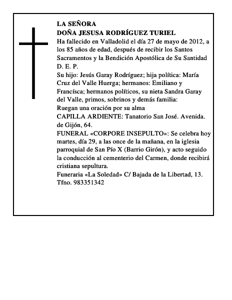 Doña Jesusa Rodríguez Turiel