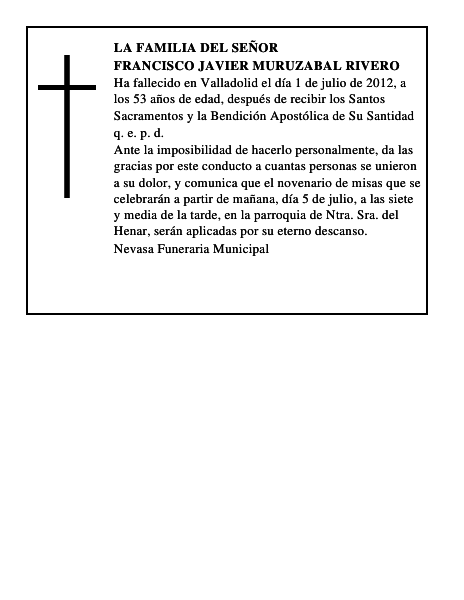 Francisco Javier Muruzabal Rivero