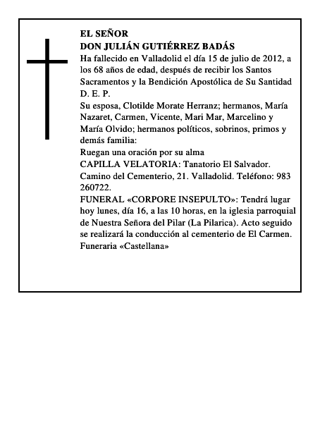 Don Julián Gutiérrez Badás