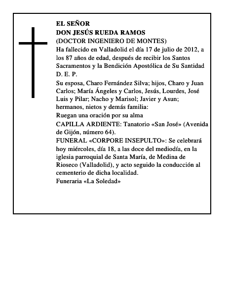 Don Jesús Rueda Ramos