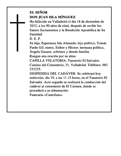 Don Juan Isla Mínguez