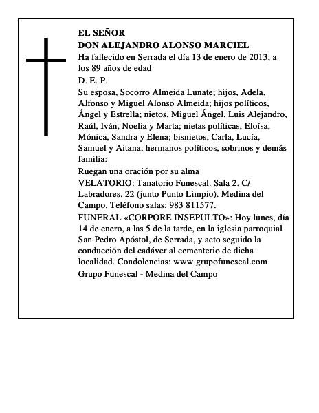 Don Alejandro Alonso Marciel