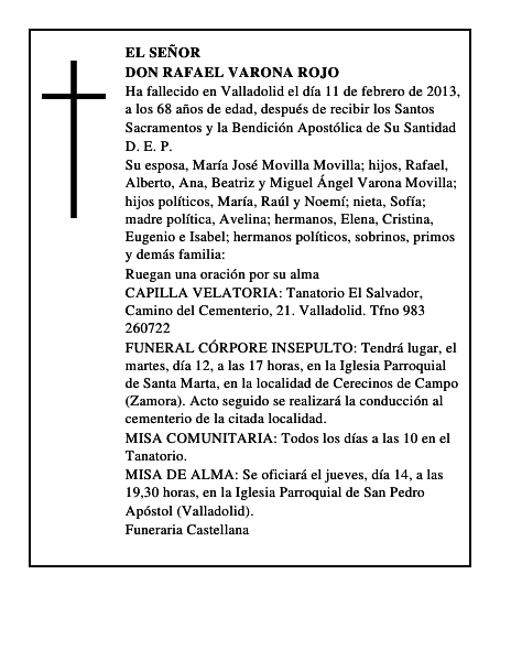 Don Rafael Varona Rojo