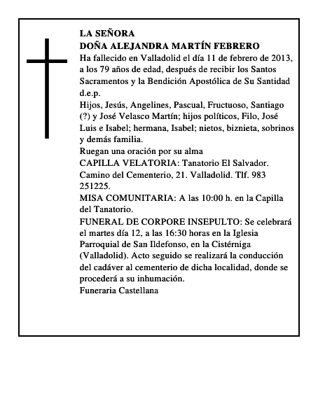 Doña Alejandra Martín Febrero