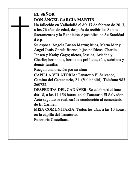 Don Ángel García Martín