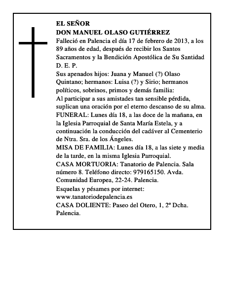 Don Manuel Olaso Gutiérrez