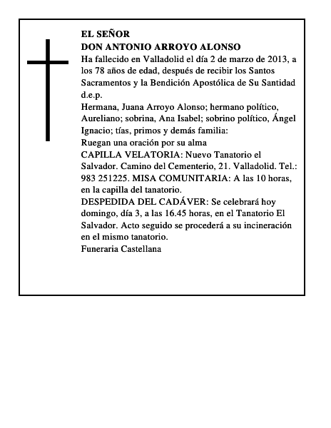 Don Antonio Arroyo Alonso