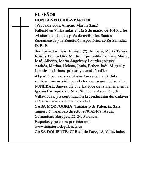 Don Benito Díez Pastor