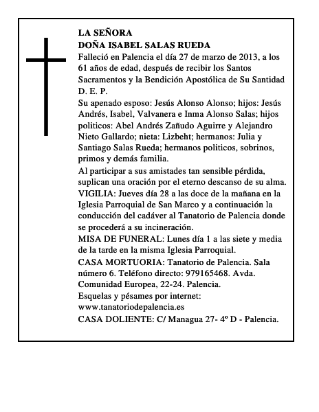 Doña Isabel Salas Rueda