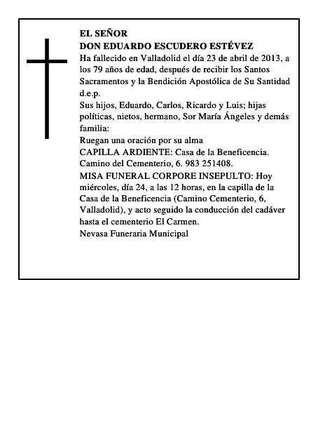 Don Eduardo Escudero Estévez