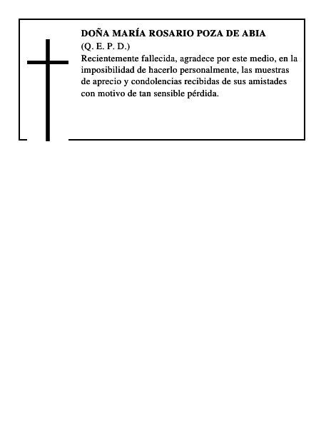 Doña María Rosario Poza de Abia