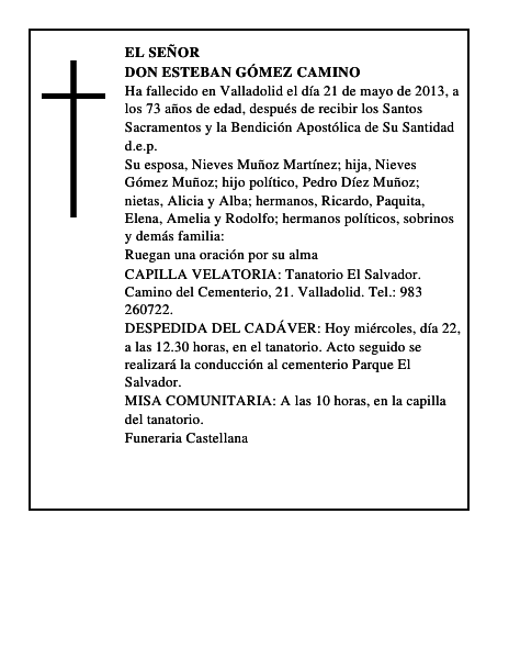 Don Esteban Gómez Camino