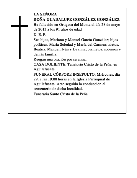 Doña Guadalupe González González