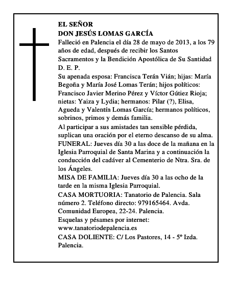 Don Jesús Lomas García