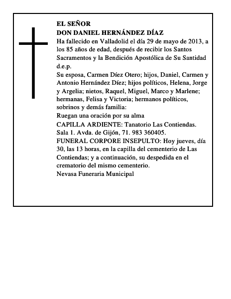 Don Daniel Hernández Díaz