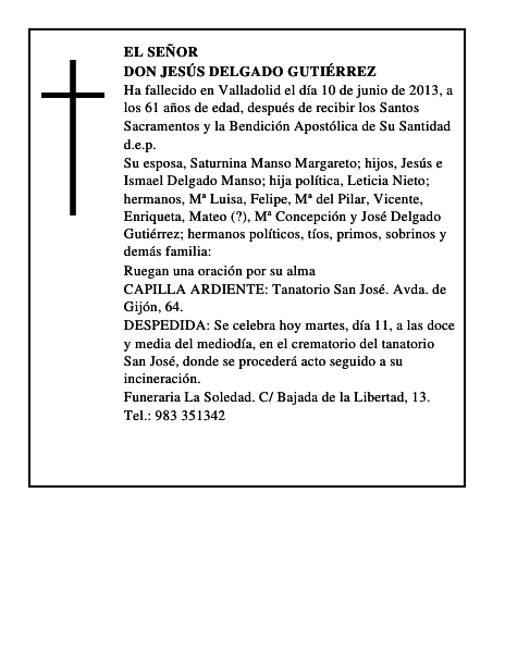 Don Jesús Delgado Gutiérrez
