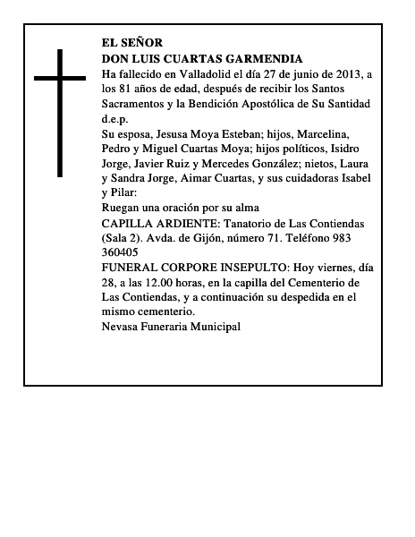 Don Luis Cuartas Garmendia