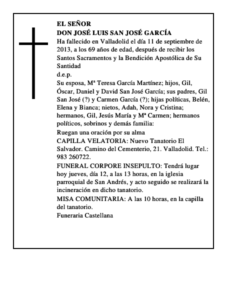 Don José Luis San José García