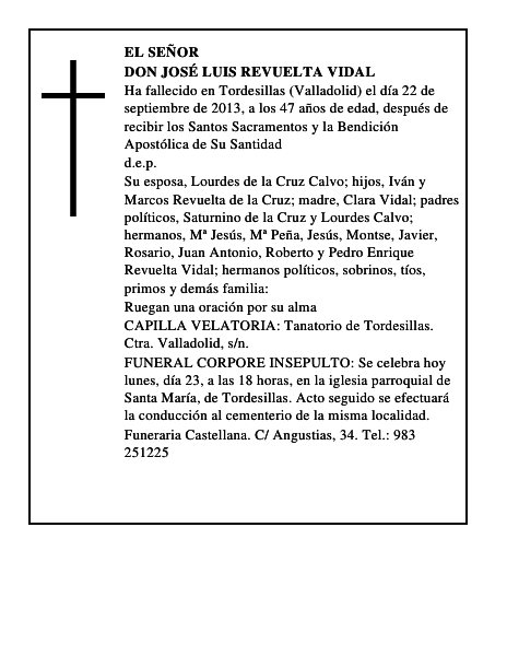 Don José Luis Revuelta Vidal