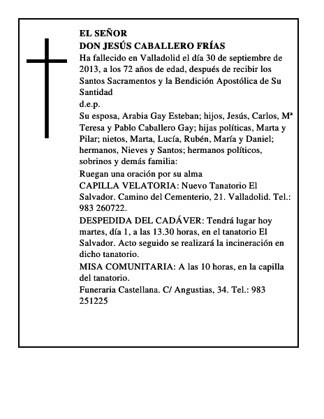 Don Jesús Caballero Frías