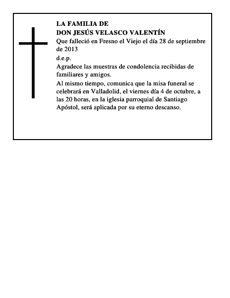 Don Jesús Velasco Valentín