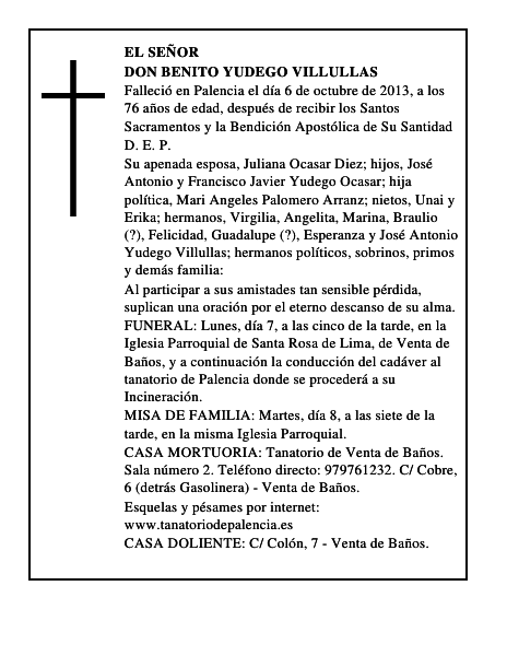 Don Benito Yudego Villullas