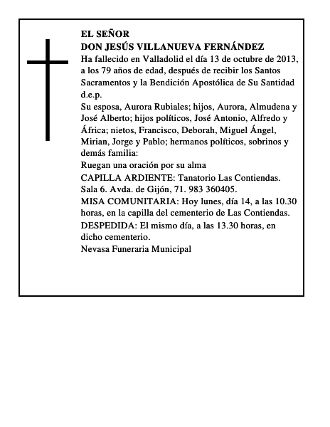 Don Jesús Villanueva Fernández