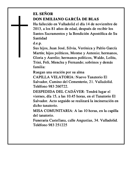 Don Emiliano García de Blas
