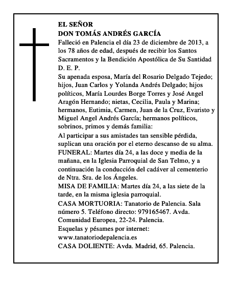 Don Tomás Andrés García