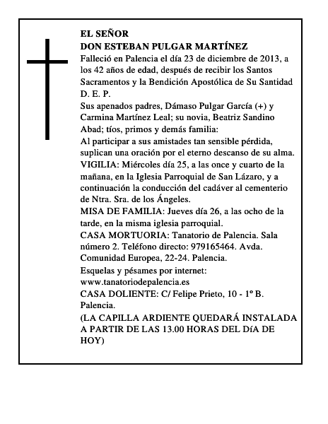 Don Esteban Pulgar Martínez
