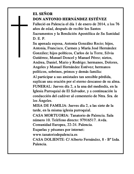 Don Antonio Hernández Estévez