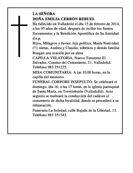 Doña Emilia Cerrón Rebuel
