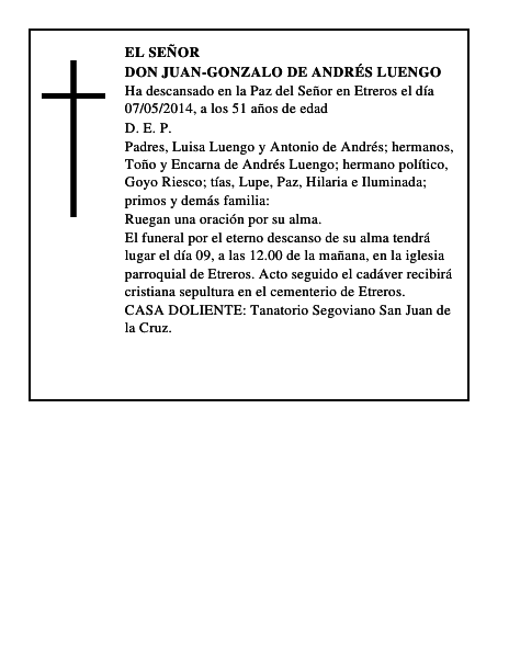Don Juan-Gonzalo de Andrés Luengo